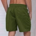 thumbnail image 4 of Ndbuld Mens Swimming Trunks Mens Trunks Men's Casual Independence Day Printed Drawstring Trouser Beach Shorts Pants With Pocket Deals Up to 50% off Green XL, 4 of 4