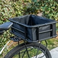 thumbnail image 2 of Rear Bike Basket with Liner & Cargo Net, Large Capacity Bike Basket Rear, Waterproof Folding Bicycle Basket, Heavy Duty Metal Rear Bicycle Basket for Bike, Ebike, Electric Bike, Carrying Grocery, Dog, 2 of 9