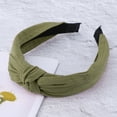 thumbnail image 6 of Unique Bargains 1 Pc Tie Bow Wide Headbands for Women Blackish Green, 6 of 6