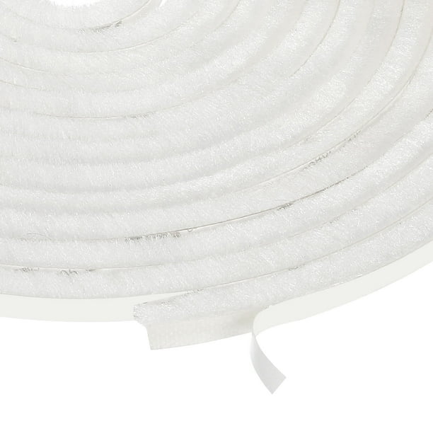 Sello de cepillo adhesivo para aislamiento de clima 5/16" x 1/4" x 16.4ft para puerta deslizante, ventana, armario, blanco