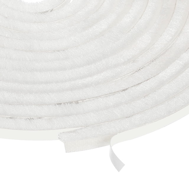 Sello de cepillo adhesivo para aislamiento de clima 5/16" x 1/4" x 36ft para puerta deslizante, ventana, armario, blanco