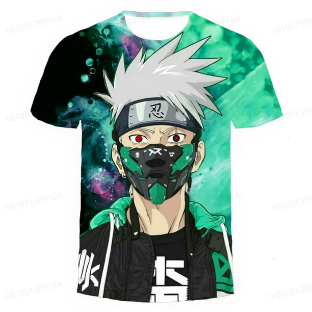 Camiseta de Anime Naruto para niños, camiseta de manga corta a la moda para niños, ropa para niños, ropa bonita para niños, camiseta genial Top120 heqiyong CONDUJO
