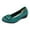 Green, variant on Lovskoo 2024 Women's Flats Shoes Soft Leather Diamond-Bow Penny Loafers Slip-On Shoes Black