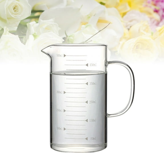 PAMINGONO Borosilicate Glass Measuring Pitcher 1Pcs 8x3.1x5.5in