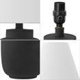 thumbnail image 5 of JONATHAN Y Elinore 24.5" Minimalist Scandinavian Resin/Iron Ginger Jar LED Table Lamp, Matte Black (Set of 2), JYL5603A-SET2, 5 of 6