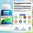 thumbnail image 2 of Best Naturals Acetyl L-Carnitine 1000 mg Capsules, 60 Count, 2 of 8
