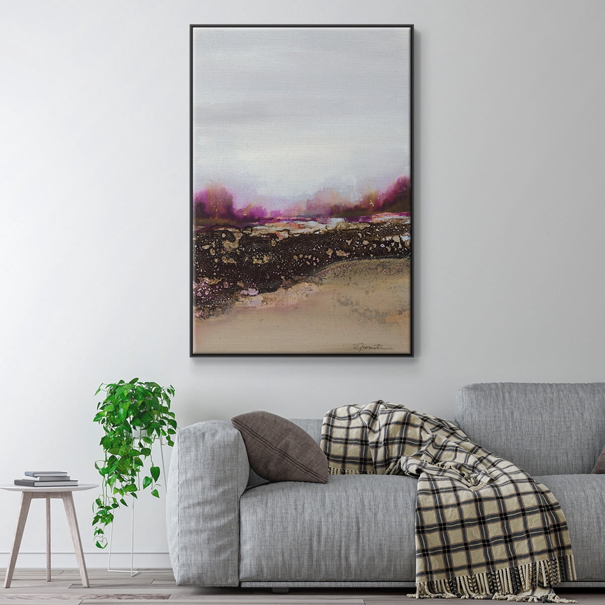 Reflections of My Mind Framed Premium Gallery Wrapped Canvas - Ready to Hang - 27 x 41 - Black Floating Frame