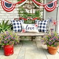 thumbnail image 6 of Scidweet Artificial Fake Flowers, 18 Bundles UV Resistant Faux Fake Silk Patriotic Flowers Plants for Outside Patio Garden Yard Porch 4th of July Home Decor, 6 of 7