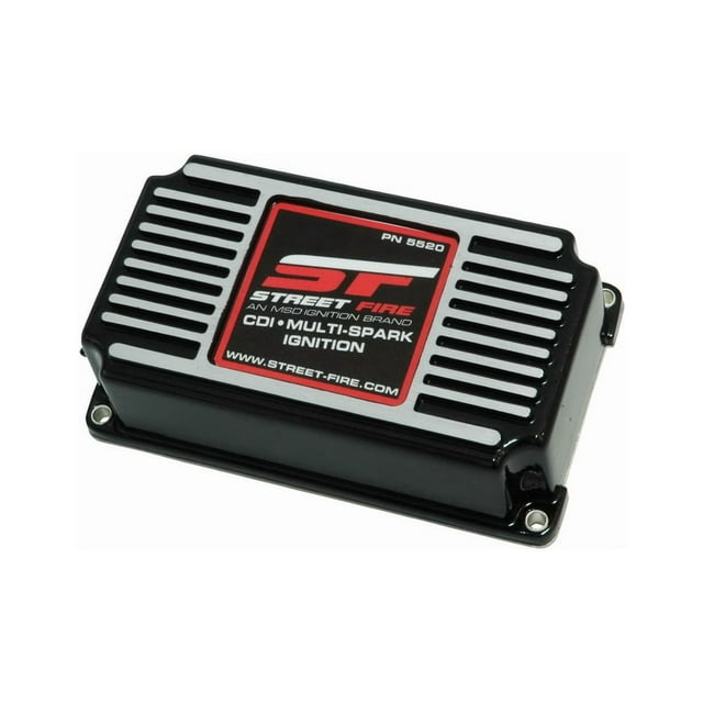 MSD Ignition Ignition Control Module 5520 Street Fire CDI; Street Use; Digital; 0-15000 RPM; With Adjustable Rev Limiter; Multiple Spark Discharge; Without Boost Retard