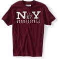 thumbnail image 1 of Aeropostale Mens N Est 87 Y Camiseta Gráfica, Rojo, Grande, 1 of 1