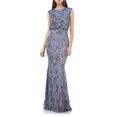 thumbnail image 1 of Vestido de blusa de encaje para mujer JS Collection Azul 4, 1 of 1