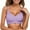 Purple, variant on Women's Thin Seamless Support Bra - Soft Cup, Breathable Nylon/Spandex, Wireless Design for All-Day Comfort (M-XXL)