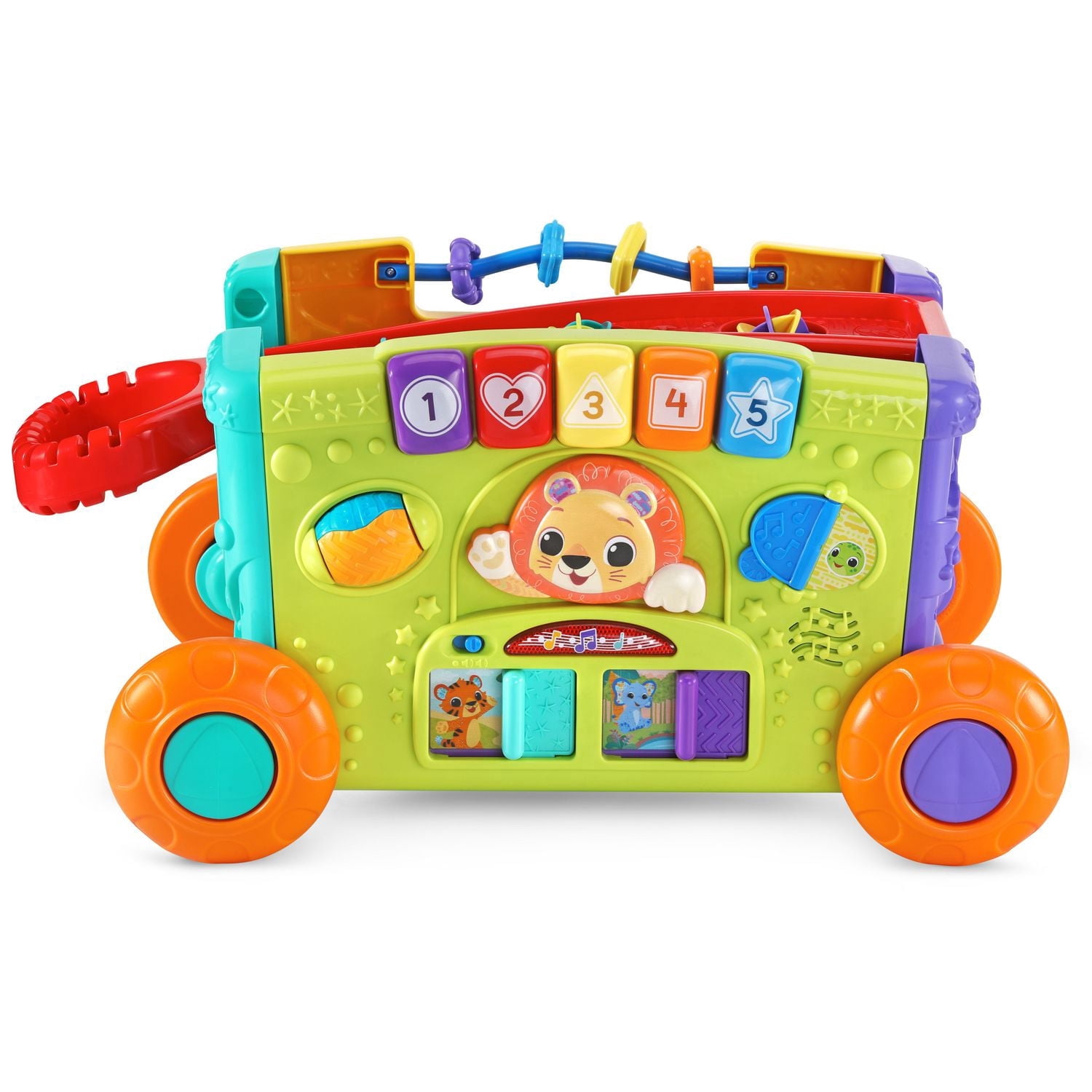 VTech Sort & Discover Activity Wagon - 4 Sides of Play - Baby and Toddler Toy - French Version