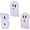 White, variant on Halloween Boo Ghost Wooden Signs Decorations, Set of 3 Cute Spooky Block Letters, Rustic Farmhouse Tiered Tray Decor for Home Tabletop, Mantel, Halloween Party Decoration