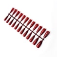 thumbnail image 1 of Uñas postizas largas cortas multicolor Minnieouse manicura de uñas accesorios de belleza DIY puntas de arte rojo oscuro, 1 of 5