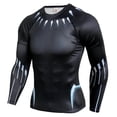 thumbnail image 1 of Rashguard Gym Man Fitness Long Sleeve Compression Shirt Bat Spider Superhero Print Fashion Cloth For Running Training Exercise, 1 of 5