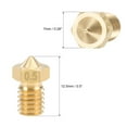 thumbnail image 2 of Cabezal de boquilla de impresora 3D Unique Bargains 0.5mm rosca M6 para extrusor V5 V6 1.75mm, latón 5pcs, 2 of 3