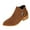 Brown, variant on Brown Women Chunky Heel Suede Boots With Side Zipper Comfortable Low Heel Ankle Boots For Fall Winter Wardrobe Versatile And Trendy