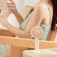 thumbnail image 4 of Ventilador Portátil con Diseño de Osito, 3 Velocidades Ajustables, Carga USB, Batería Recargable de 1200mAh, Color Rosa – Ideal para el Verano, 4 of 6