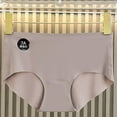 thumbnail image 2 of GigrtiJin Womens Summer Silk Underwear Seamless High Waisted Panties Smoothing Sweat Proof Briefs Underpants, 2 of 3