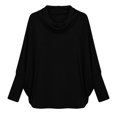 thumbnail image 6 of yillto Womens Cowl Neck Shirts Loose Long Sleeve Plain Blouses Fashion Dressy Work Tops Outfits, 6 of 6