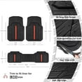 thumbnail image 5 of CAR GRAND Heavy Rubber Car Floor Mats, Deep Waterproof Car Mats All Weather, Universal Trim-to Fit Automotive Floor Mats for Car SUV Truck Van, Durable Floor Liners Red, 5 of 9