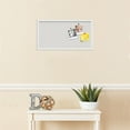 thumbnail image 3 of PinPix 24x12 Custom Cork Bulletin Board Light Stone Poster Board Has a Fabric Style Canvas Finish, Framed in Light Stone, by ArtToFrames (PinPix-1809), 3 of 5