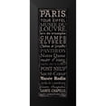 thumbnail image 2 of Marrott, Stephanie 11x24 Black Modern Framed Museum Art Print Titled - Tour Eiffel, 2 of 5