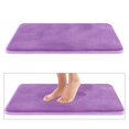 thumbnail image 4 of Memory Foam Bath Mat Non Slip Absorbent washable bathroom Velvet Bathroom Rug rugs Absorbent Mat Vevelt Bath Mat Purple 40x60cm, 4 of 9