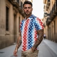 thumbnail image 3 of Jeiento 4Th of July Men Women Matching Golf Shirts Women Golf Shirts Golf Tank Top Patriotic Star Stylish Collared Tennis Shirt Activewear for Men Active Couple Wear, Men's XL, 3 of 6