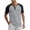 #03 Gray 【Mix & Match: Choose Your Favorites】, variant on Men's Color-Block Button Down Top Cotton Polyester Rayon Spandex Blends, Short Sleeve Round Neck Relaxed Fit, Breathable Soft Casual Fashion T-Shirt, Daily Wear | Zenithor,Blue L