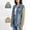 #Khaki, variant on Women's Denim Hooded Sweatshirt, Color Block Lapel Loose Jacket Coat,L,Women's Plus Size