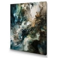 thumbnail image 2 of Designart "Green Black Inner Worlds Of Marble III" Modern Geometric Wall Art For Bathroom, 2 of 5