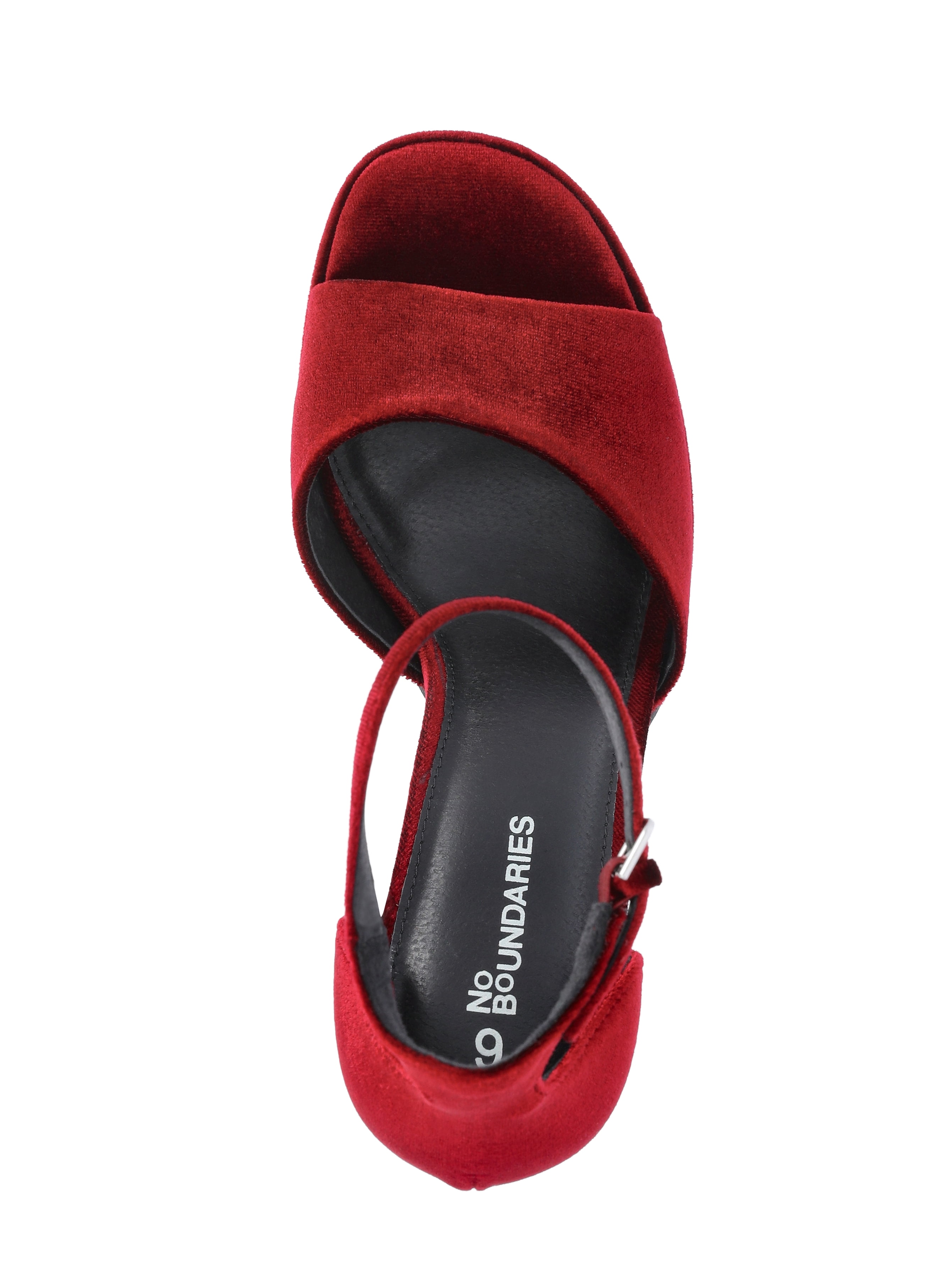 No Boundaries Women's Open Toe Platform Heels