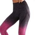 thumbnail image 5 of Women's High Waist Ombre Gradient Yoga Pants for Women Stretch Full Length Athletic Leggings, Soft Squat Proof Workout Tight Trousers for Gym Running Outdoor, 5 of 5