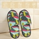 thumbnail image 2 of Fotbe Green Mushroom Pantuflas Peludas para Mujer con Estampado, Zapatillas de Peluche, Zapatos de Invierno para Casa, Uso Interior y Exterior-Medium, 2 of 8