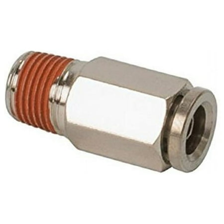 Viair 13868 0.25 NPT to 0.37 in. Airline Straight Fitting, 4 Piece - Stainless Steel