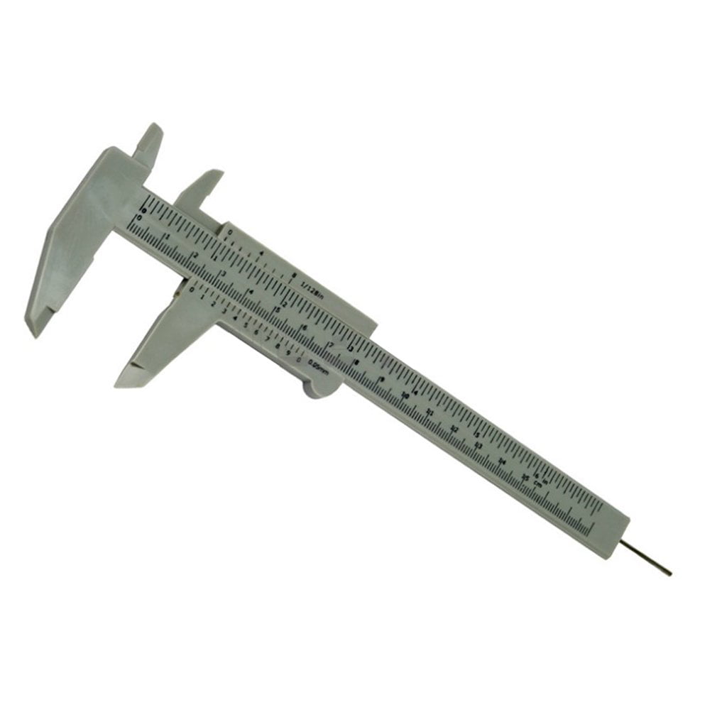 Plastic Ruler Jewelry Measuring Sliding Gauge Vernier Caliper 6 Inch 150mm ~T 