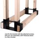 thumbnail image 3 of Almacenamiento De Leña Al Aire Libre, Práctico Y Práctico Estante De Almacenamiento De Madera Duradero Usable Para El Hogar Para El Patio Trasero, 3 of 7