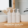 thumbnail image 4 of Set dispensador de champú y acondicionador KIBAGA Modern 550 ml x3, 4 of 9