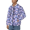 thumbnail image 3 of Kdxio Skull star crystal Print Men Hoodies Casual Hoodies for Men with Zip Pockets Full Zip Long Sleeve Sweatshirt Sports Hooded Jacket-Small, 3 of 5