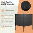 thumbnail image 6 of Costway 2 PCS 48" L x 46" H Air Conditioner Fence Outdoor Privacy Fence Screen Black, 6 of 9