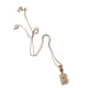 thumbnail image 4 of Collar con dije de oro laminado letra brillos B, 4 of 7