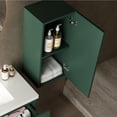 thumbnail image 2 of 14" Wall-Mounted Floating Bathroom Vanity Side Cabinet with a Door and a Shelf, (Suitable for JODI Bathroom Vanity), Green Color, 2 of 5