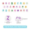 thumbnail image 4 of HLONK 200pc Transparent Acrylic Beads Frosted Flower Mixed Color, 4 of 6