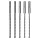 thumbnail image 1 of Broca para martillo perforador, 5 piezas Juego de brocas con punta de carburo para martillo perforador Rendimiento inigualable Jadeshay A, 1 of 8