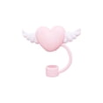 thumbnail image 1 of EGNMCR Kitchen Essentials Kitchen Gadgets Valentine's Day Love Straw Cap Straw Stopper Cap Straws cap, 1 of 5