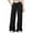 Black, variant on HUAXUN-Girls' Tween Wide Leg Sweatpants, Elastic Waist Drawstring Loose Casual Pants, Lined Athletic Long Pants(Black,4-5Years)