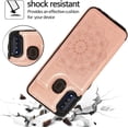 thumbnail image 4 of Design for Samsung Galaxy A20S Case with Tempered Glass Screen Protector Credit Card Holder Slot, PU Leather Wallet Phone Cases Kickstand Protective Cover for Galaxy A 20S A20 Women Rose Gold, 4 of 12