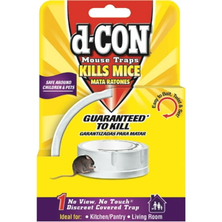 - 3 Pack - d-CON No View, No Touch Covered Mouse Trap, 1 Trap